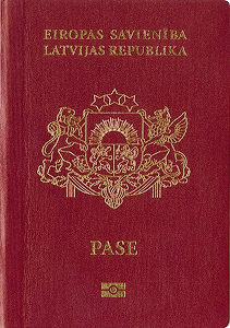 Latvian international passport 