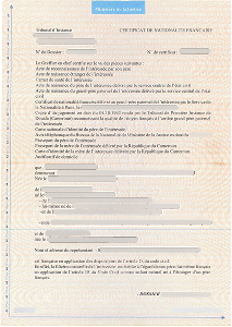 Citizenship certificate 