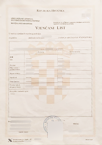 Marriage certificate 